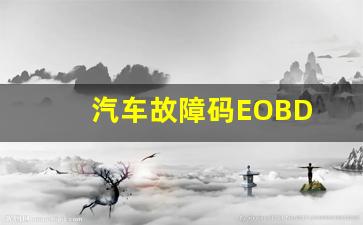 汽车故障码EOBD P0315